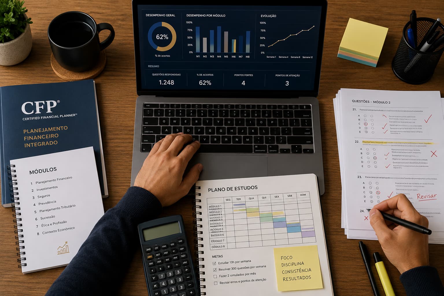 Como estudar para o CFP® em 2026: o que mostram os últimos exames